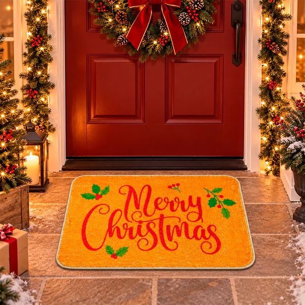 Tapete Navideño Merry 40 x 60 cm Beige