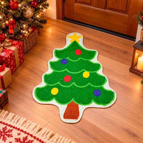 Tapete Navideño Spark 40 x 60 cm Verde