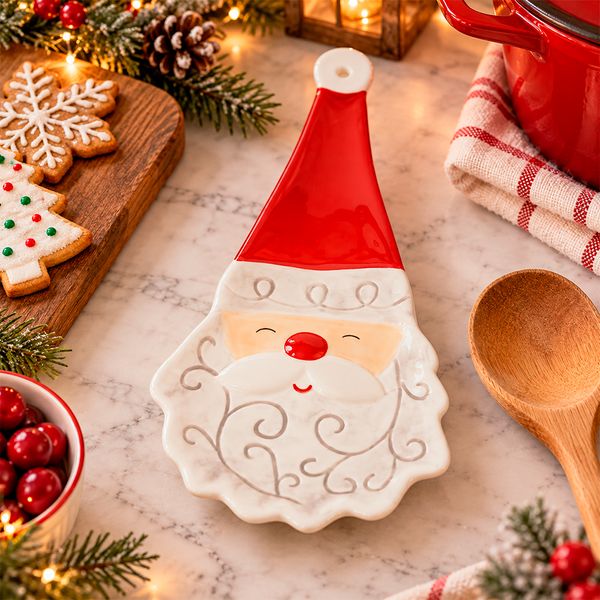 Porta Cuchara Papá Noel 26.0 x 12.4 x 2.9 cm Rojo/Blanco