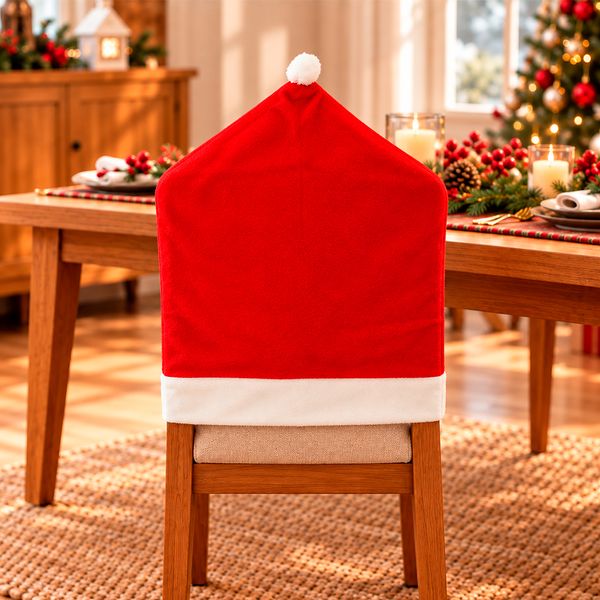 Funda para Silla Gorro Papá Noel 60 x 50 cm Rojo