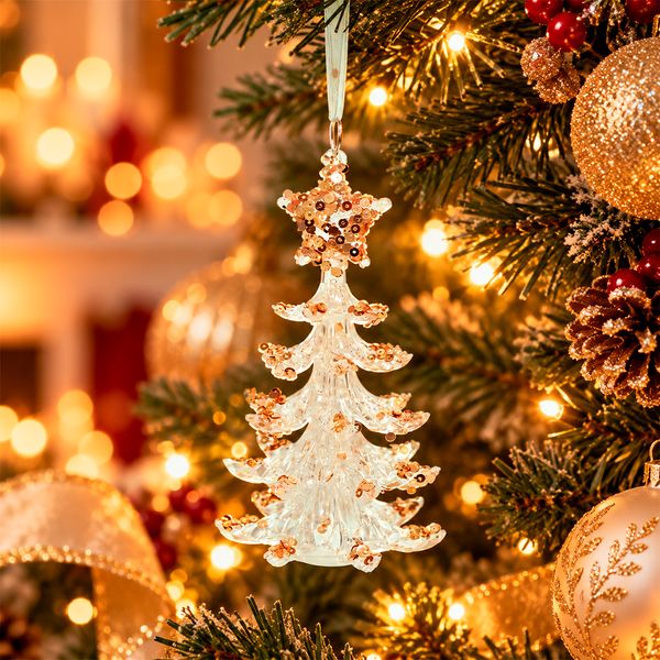 Adorno para Árbol Árbol de 13 x 8 x 8 cm Dorado
