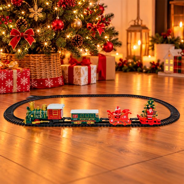 Tren Navideño 84 x 44 cm Verde