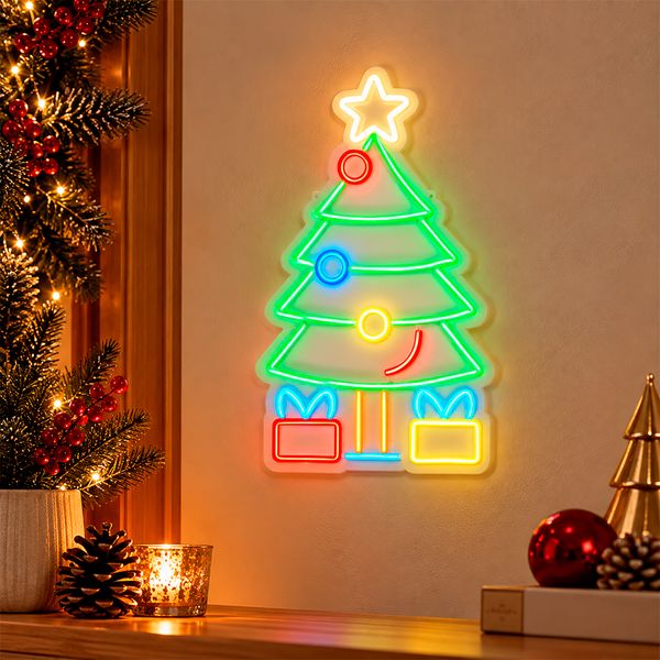 Deco LED Pino Clásico 24 x 40 cm Verde
