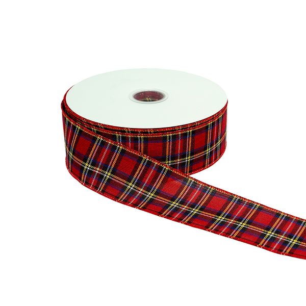 Cinta para Árbol Cuadros 45mts Rojo