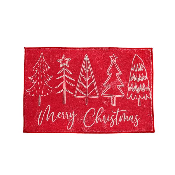 Tapete Navideño Pino 40 x 60 cm Rojo
