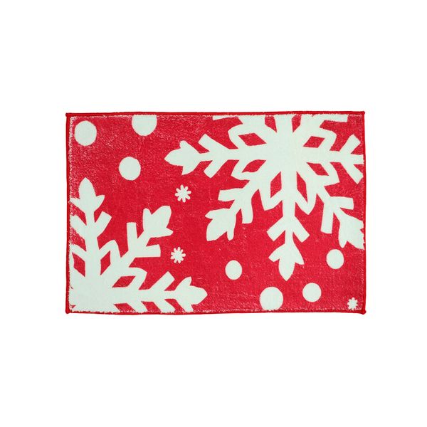 Tapete Navideño Snow 40 x 60 cm Rojo