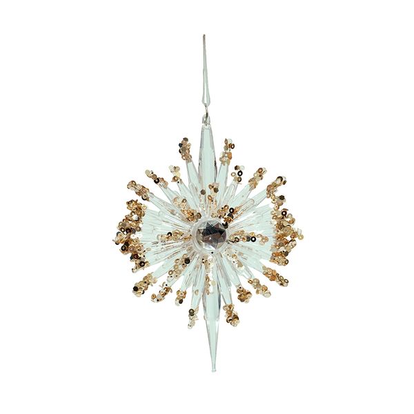 Adorno para Árbol Estrella 14 x 10 x 4 cm Dorado