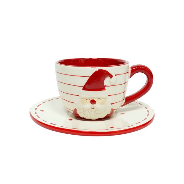 Taza Papá Noel 15.1 x 15.1 x 7.7 cm Rojo