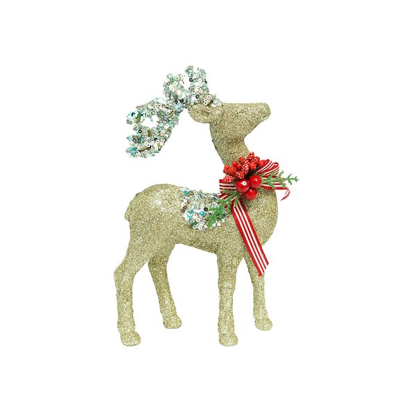 Adorno Navideño Reno 21 cm Dorado