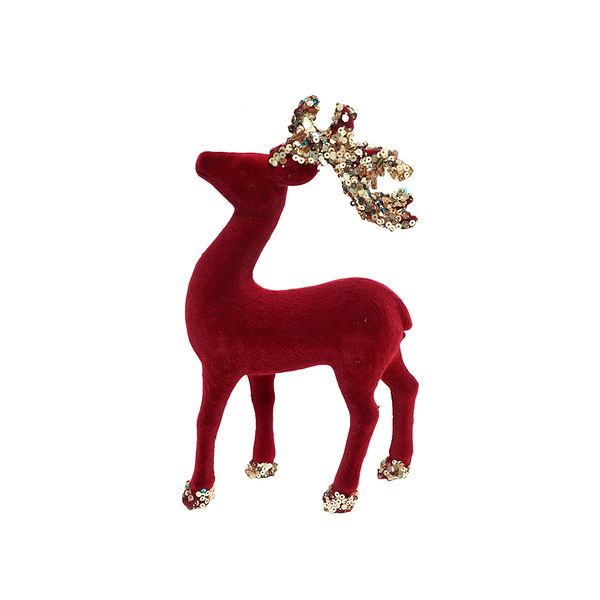 Adorno Navideño Reno 21 cm Rojo