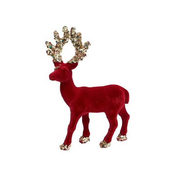Adorno Navideño Reno 21 cm Vino