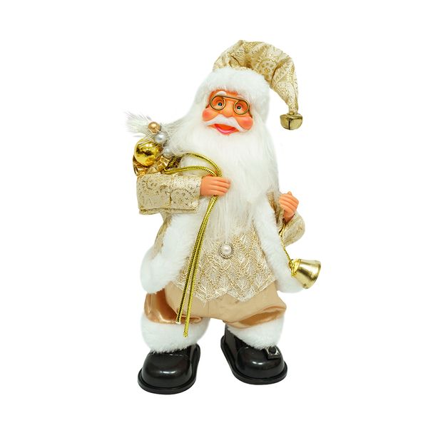 Santa Premium 25 cm Dorado