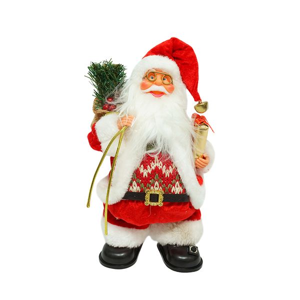 Santa Regalo 45 cm Rojo/Blanco