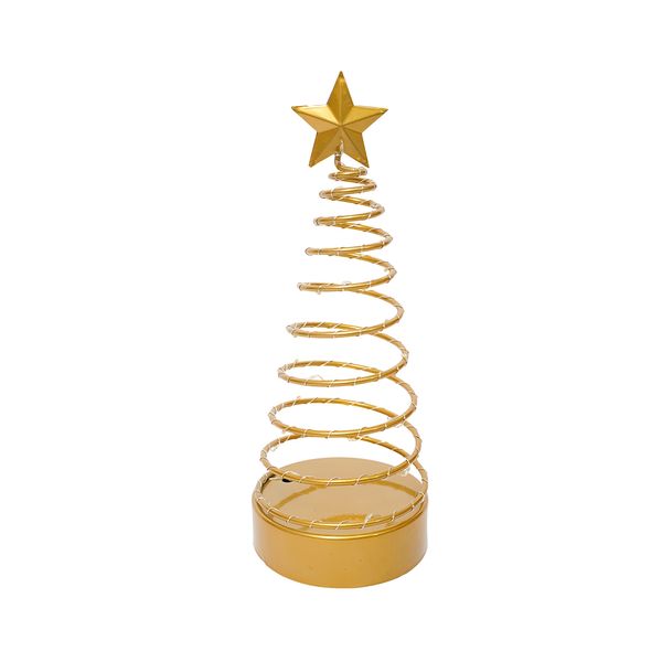 Adorno LED Árbol 31 cm Dorado