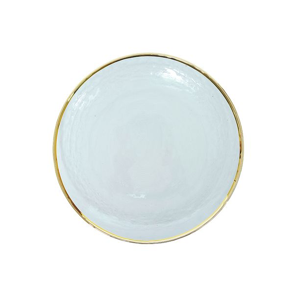 Plato Navideño Bordes 26 x 4 x 7 cm Dorado