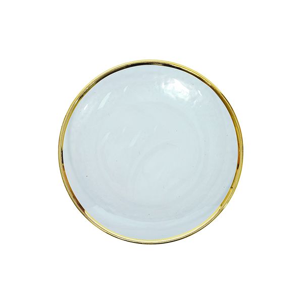 Plato Navideño Bordes 23 x 8 x 8 cm Dorado