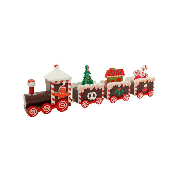 Adorno Navideño Tren 22 cm Rojo