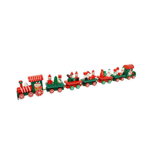 Adorno Navideño Tren 41 cm Rojo/ Verde