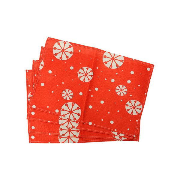 Individuales Lux Candy 45 x 30 4 Piezas Rojo
