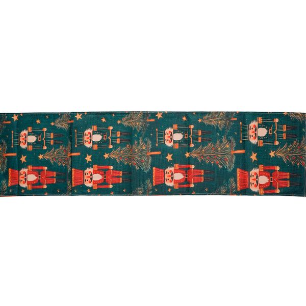 Camino de Mesa Lux Cascanueces 33 x 180 cm Verde