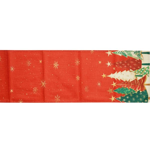 Camino de Mesa Lux Pinos 33 x 180 cm Rojo