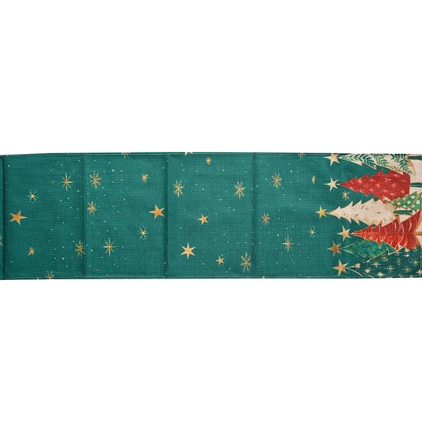 Camino de Mesa Lux Prinos 33 x 180 cm Verde