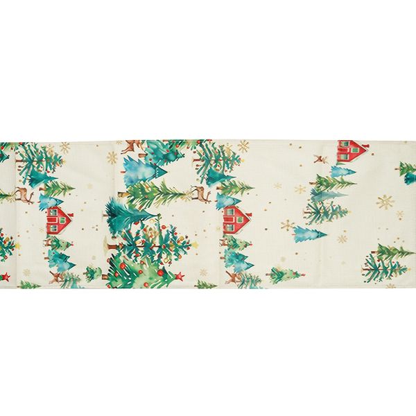 Camino de Mesa Lux Bosque 33 x 180 cm Beige