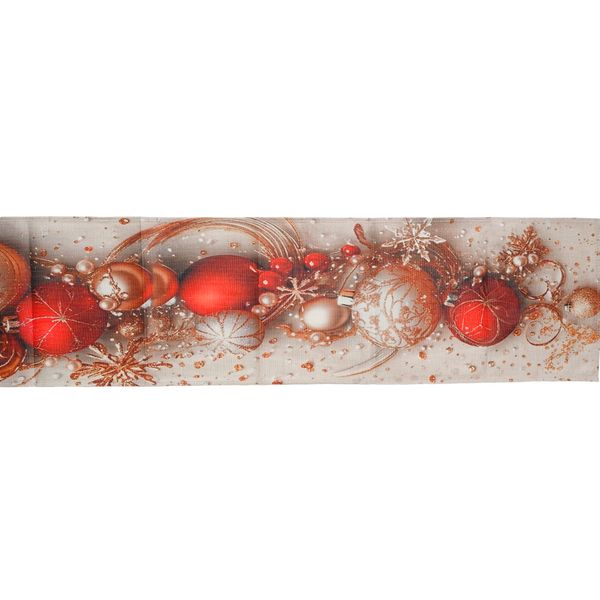 Camino de Mesa Estrellas Doradas 33 x 180 cm Rojo