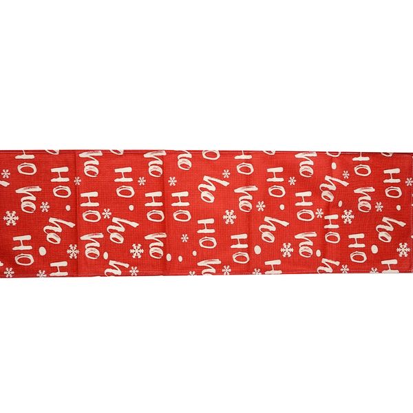Camino de Mesa Risa de Papá Noel 33 x 180 cm Rojo