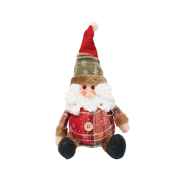 Muñeco Santa Encanto Invernal 17 x 12 cm Rojo