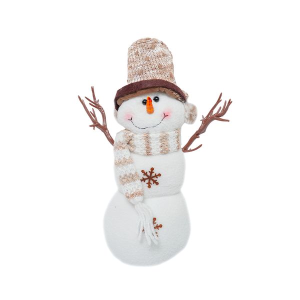 Muñeco Sombrero Nieve 32 x 14 x 7 cm Blanco