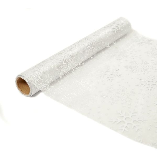 Camino de Mesa Lux Copos 28 x 275 cm Blanco