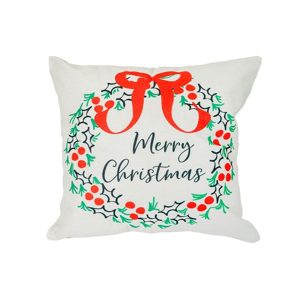 Funda para Cojín Joy Corona 45 x 45 cm Blanco