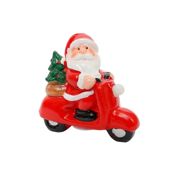 Adorno LED Papá Noel 12.5 x 5.5 x 11.8 cm Rojo