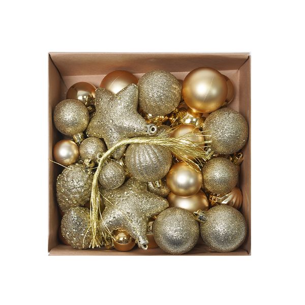 Pack Bolas Set Bolas 20.5 x 20.5 x 7 cm Dorado