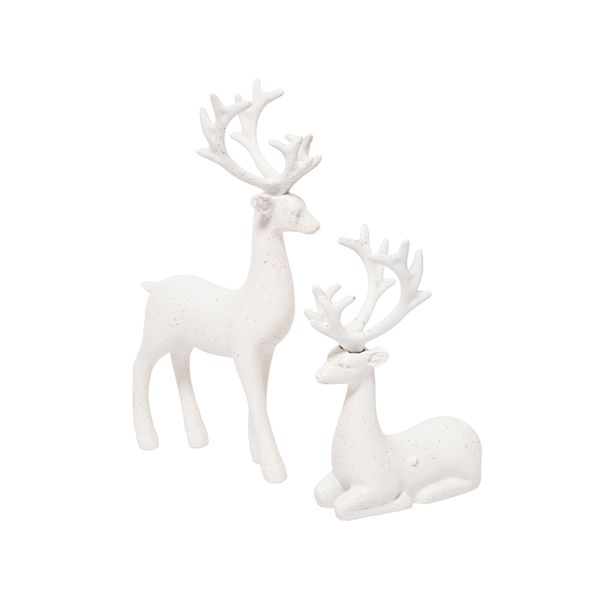 Adorno Navideño Alba Puro 11 x 35 x 18 cm/9 x 3.5 x 12 cm Blanco