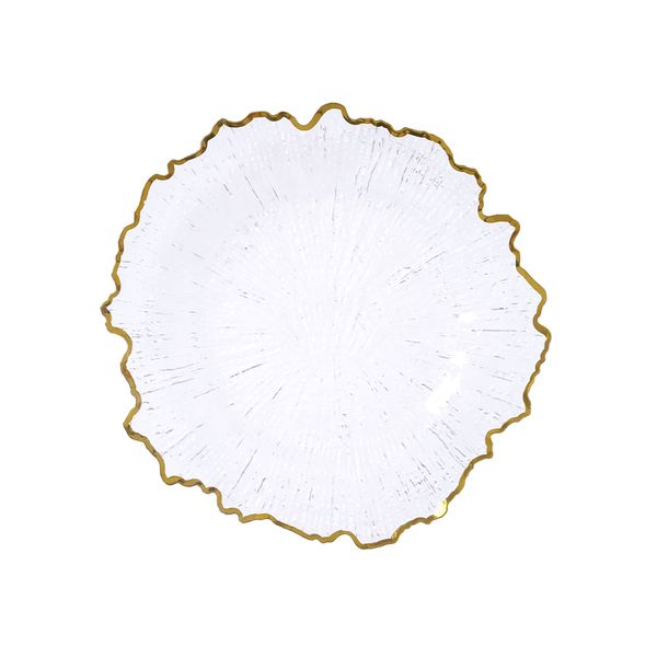 Plato Navideño de Sitio Cristal 33 cm Transparente