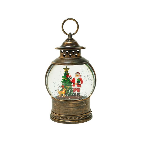 Adorno Farol Santa 10 x 7 x 20 cm Marron