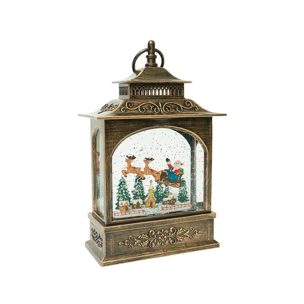 Adorno Navideño Farol Reno 17.7 x 9.1 x 25.3 cm Marron