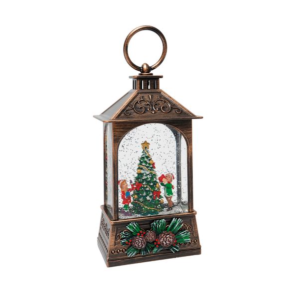 Adorno Farol Árbol 10.4 x 7 x 19.8 cm Marron
