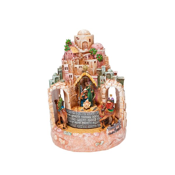 Adorno LED Pesebre 17 x 16.5 x 25 cm Marron