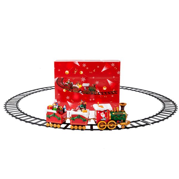 Adorno Navideño Tren de Piso 50 cm Rojo