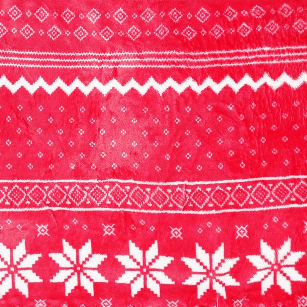 Manta Navideña Polar 160 x 200 cm Rojo