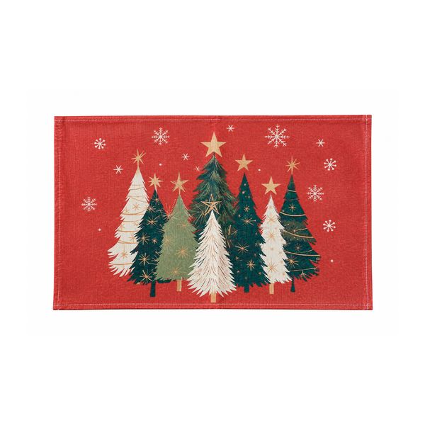 Set de 4 Individuales Bosque 30 x 45 cm Rojo
