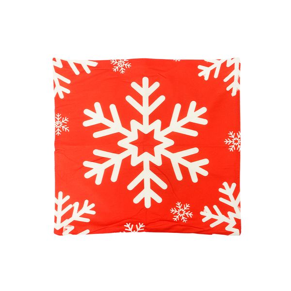 Funda para Cojín Lux Copo Nieve 45 x 45 cm Rojo