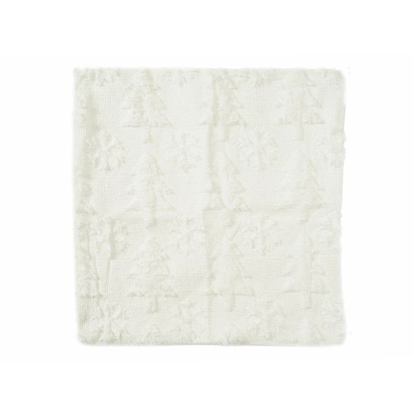 Funda para Cojín Plush Árbol 45 x 45 cm Blanco