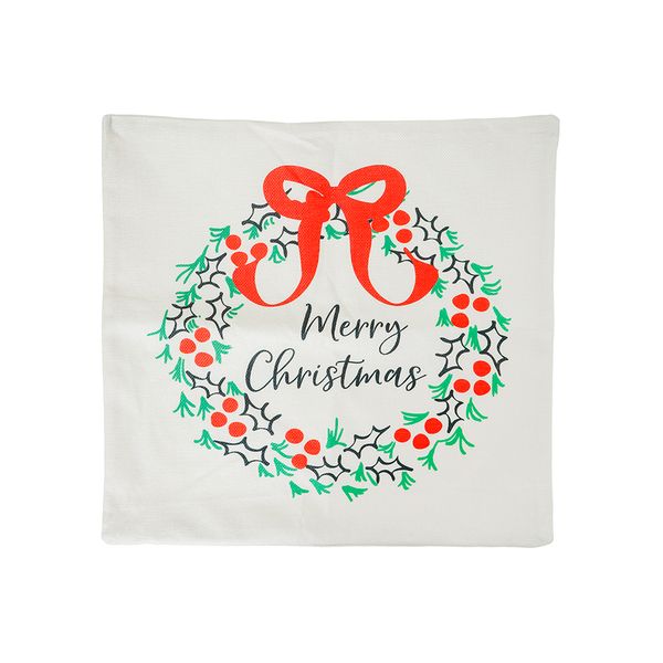 Funda para Cojín Joy Corona 45 x 45 cm Blanco