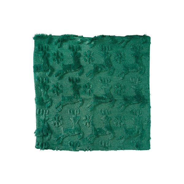 Funda para Cojín Plush Renos 45 x 45 cm Verde
