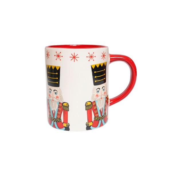 Taza Cascanueces 14 x 9.8 x 11.7 cm Rojo Blanco