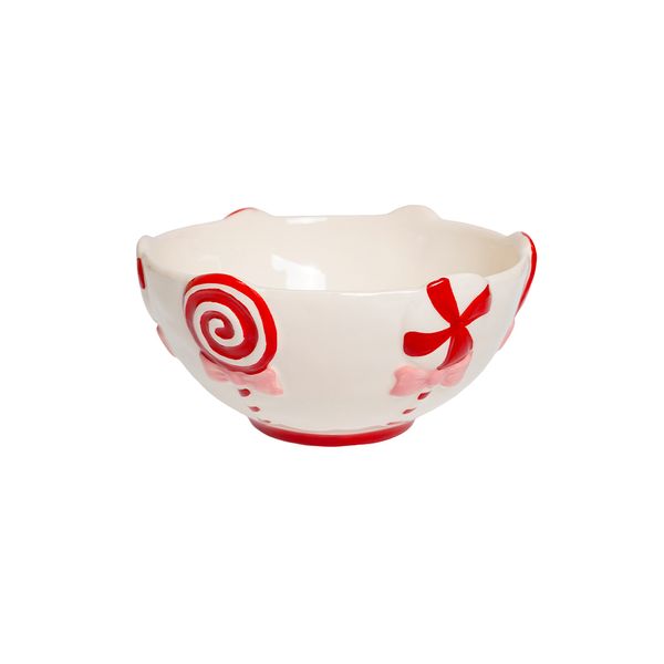 Bowl Navideño Árbol 15.3 x 15.4 x 7.3 cm Rojo/ Verde